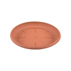 Farfurie Ghiveci Flori, Plastic, Diametru 23cm, &Icirc;nălțime 3cm, Culoare Teracota