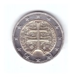 Moneda 2 euro Slovacia 2024, stare foarte buna, cu luciu