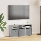 vidaXL Bucătărie joasă cu sertar Gri Sonoma 87 x 27,5 x 43 cm 8000585