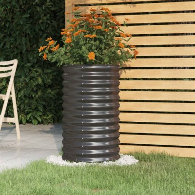 Gossi jardiniera antracit 40x40x68 cm otel vopsit electrostatic foto