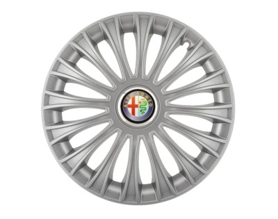 Set 4 capace roti Dino cromat R16 pentru gama auto Alfa Romeo foto