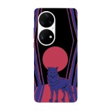 Husa compatibila cu Huawei P40 Pro model red moon wolf, Silicon, TPU, Viceversa