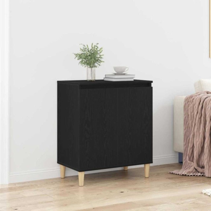 vidaXL Bufet Negru 60 x 35 x 70 cm Lemn compozit 862593