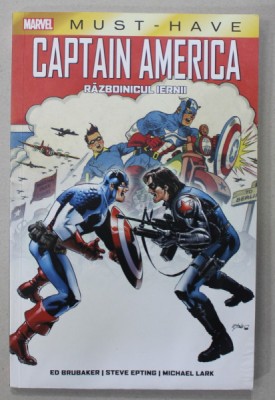 CAPTAIN AMERICA : RAZBOINICUL IERNII de ED. BRUBAKER ...MICHAEL LARK , SERIA MARVEL , 2022 , BENZI DESENATE foto
