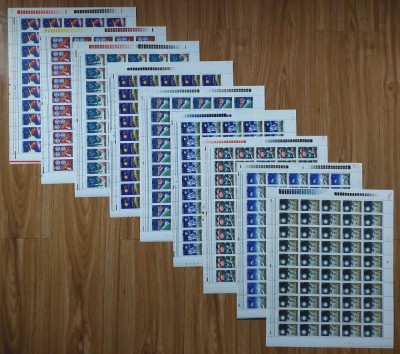 ✅RO 1972 LP 814 &amp;quot; Incheierea programului Apollo &amp;quot; , coli complete de 50 serii ,MNH foto