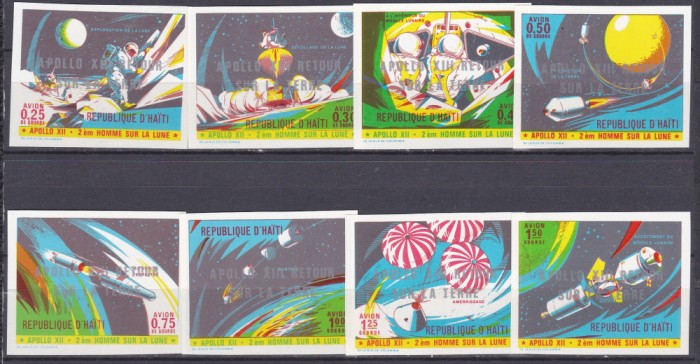 DB1 Cosmos Haiti 1971 NDT PA Supratipar Apollo 13 8 v. MNH