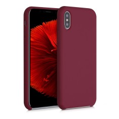 Husa pentru Apple iPhone X / iPhone XS, Silicon, Rosu, 42495.209