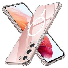 Husa Samsung Galaxy S21 5G Techsuit Shockproof Clear Silicone MagSafe, transparenta foto