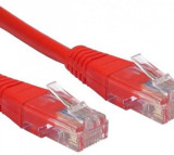 Cablu de retea UTP cat 5e 1m rosu, Spacer SP-PT-CAT5-1M-R