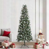 vidaXL Brad de Crăciun artificial cu 300 LED Verde 96 x 96 x 240 cm 3395849