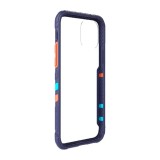 Cumpara ieftin Husa Cover Hard X-Fitted Chameleon pentru iPhone 12 Pro Max Transparent Rama Albastru