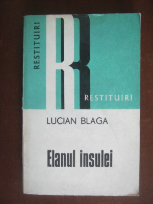 Lucian Blaga - Elanul insulei foto