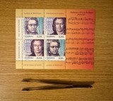Ludwing van Beethoven, 250 de ani de la naștere, bloc de 2 serii 2020 LP 2293a