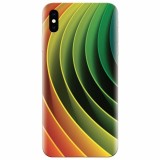 Husa silicon pentru Apple Iphone XS Max, 3D Multicolor Abstract Lines