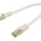 Cablu Patch S/FTP Cat 8.1 LSZH Alb 0,25m 26AWG