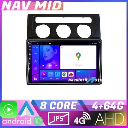 Navigatie VW Touran 2003 2009 clima automata KIT touran2 EDOTEC-LITE Android Ecran 720P Octa Core 4 64 Carplay CarStore Technology
