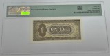 Bancnota 1 leu 1966 gradata PMG66