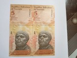 Bancnote Venezuela 5 bolivares 2011 UNC-consecutive