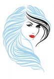 Sticker decorativ, Woman, 80 cm, 215STK-7