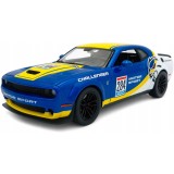 Macheta Dodge Challenger SRT Hellcat Widebody 1:24 albastru cu galben