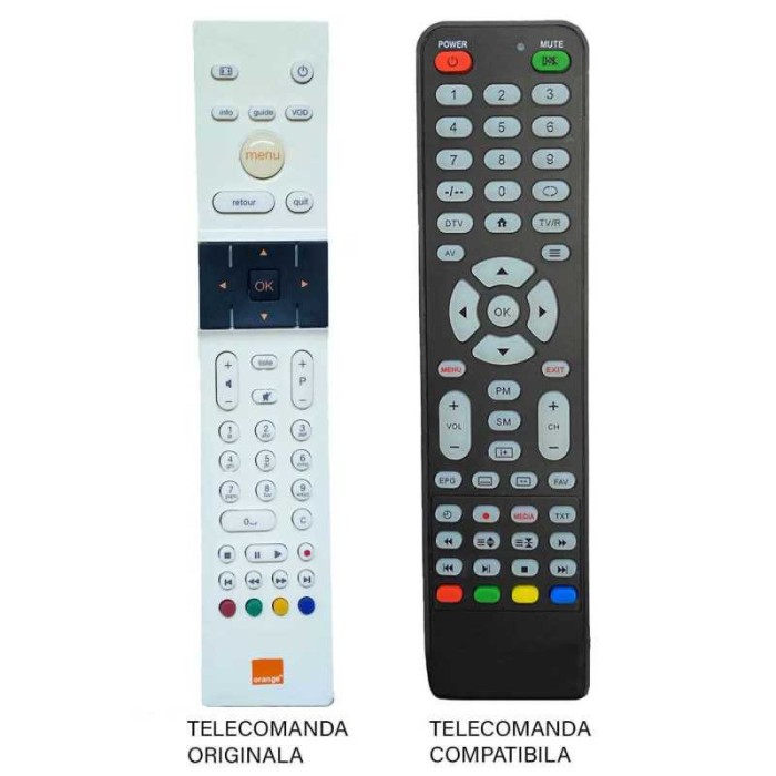 Telecomanda pentru receptor Orange SHD85 /TVBOX2011 /TV SHD 85