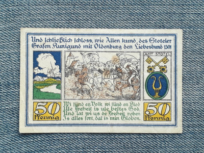 50 Pfennig 1921 Stotel Notgeld Germania foto