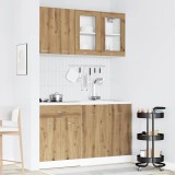 VidaXL Set dulapuri de bucătărie Lyon 4 piese Artisan Stejar lemn prelucrat