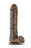 Dildo Realist Mr. Savage Suction Cup PVC Maro 27 cm