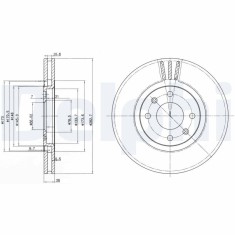 DELPHI BG2872 Disc frana