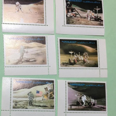 AJMAN 1972 APOLLO 15 - SERIE COMPLETĂ NEŞTAMPILATĂ MNH