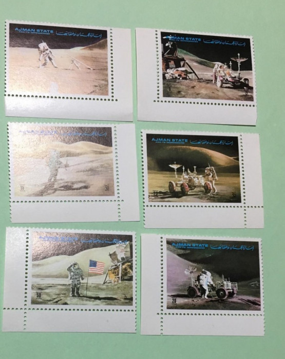 AJMAN 1972 APOLLO 15 - SERIE COMPLETĂ MNH