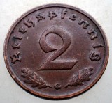 2.871 GERMANIA 2 REICHSPFENNIG 1938 G, Europa, Bronz