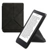 Husa kwmobile Piele Eco Neagra pentru Kobo Clara 2E / Tolino Shine 4, Flip, Auto Sleep