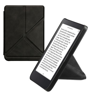 Husa kwmobile pentru Kobo Clara 2E, Piele ecologica, Negru, 60051.73 foto
