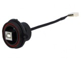 Soclu USB B Buccaneer 4 PIN IP68 0,132m