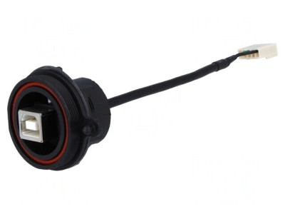 Soclu USB B Buccaneer 4 PIN IP68 0,132m foto
