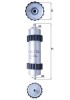 MAHLE KL 1102 filtru combustibil