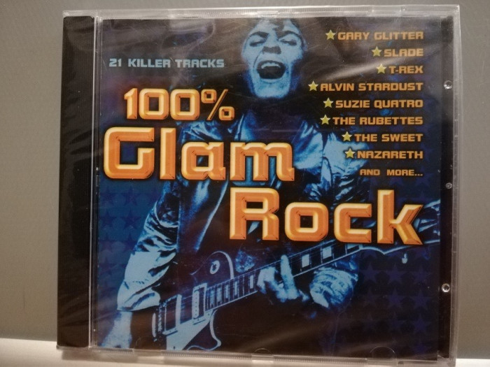 100 % Glam Rock - Selectii (1992/TGD/Germany)- CD ORIGINAL/Nou-Sigilat