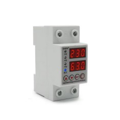 Releu protectie supratensiune, subtensiune, supracurent cu anclansare automata, ecran digital LED, EARU 63A