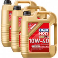 Set 3 Buc Ulei Motor Liqui Moly Leichtlauf Diesel 10W-40 5L 21315