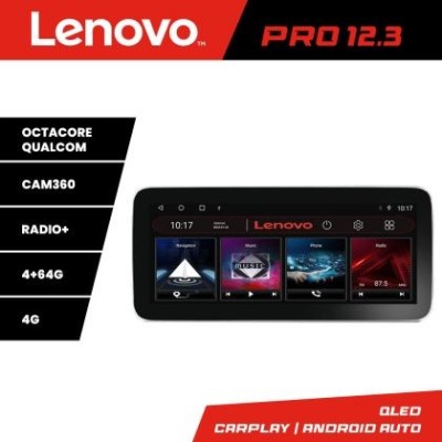 Navigatie Ford Focus C-max S-max Galaxy Mondeo unitati ovale Lenovo Qled 12.3 inch Octa Core 4+64 360 DSP ADAS carplay android auto radio internet kit foto