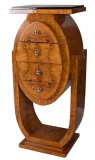 Comoda Art Deco Lira Lemn Masiv Furniruit 114 cm Antichitate Mobilier Living Birou Dormitor 4 Sertare Model Deosebit CAT009