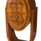 Comoda Art Deco lira din lemn masiv furniruit CAT009