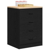VidaXL Dulap depozitare garaj negru 60x51x85 cm lemn masiv de pin