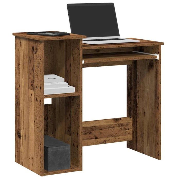 vidaXL Birou cu rafturi, lemn vechi, 84x40x78 cm, lemn prelucrat 860452