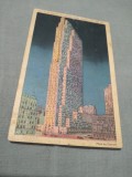 CARTE POSTALA NEW YORK CIRCULATA LA BRASOV 1938