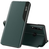 Husa Huawei P30 Lite Eco Leather View flip tip carte, verde, Techsuit