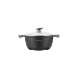 Oala marmorata cu capac 20 cm Royalty Line BS20M