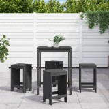 Set mobilier bar pentru gradina, 5 piese, gri, lemn masiv pin GartenMobel Dekor, vidaXL