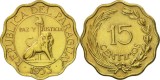Paraguay 1953 - 15 centimos, circulata
